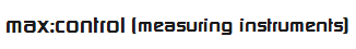 max:control(measuring instruments)